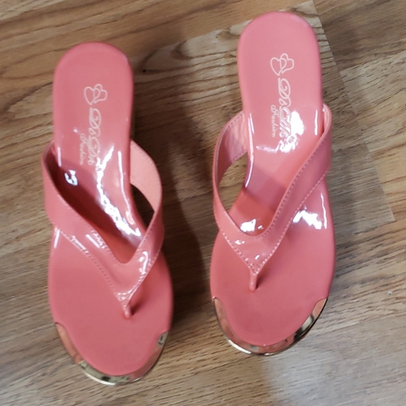 Db Dk Fashion pink platform sandals size 7 - Picture 2 of 8